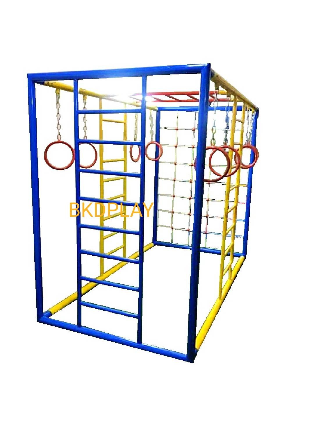 ชุดลูกเต๋า ปีนป่ายรวมA พร้อมบาร์โหน บาร์ไต่ ปีนป่ายเชือก เครื่องเล่นสนามเหล็ก เครื่องเล่นสนามกลางแจ้ง OutdoorPlayground