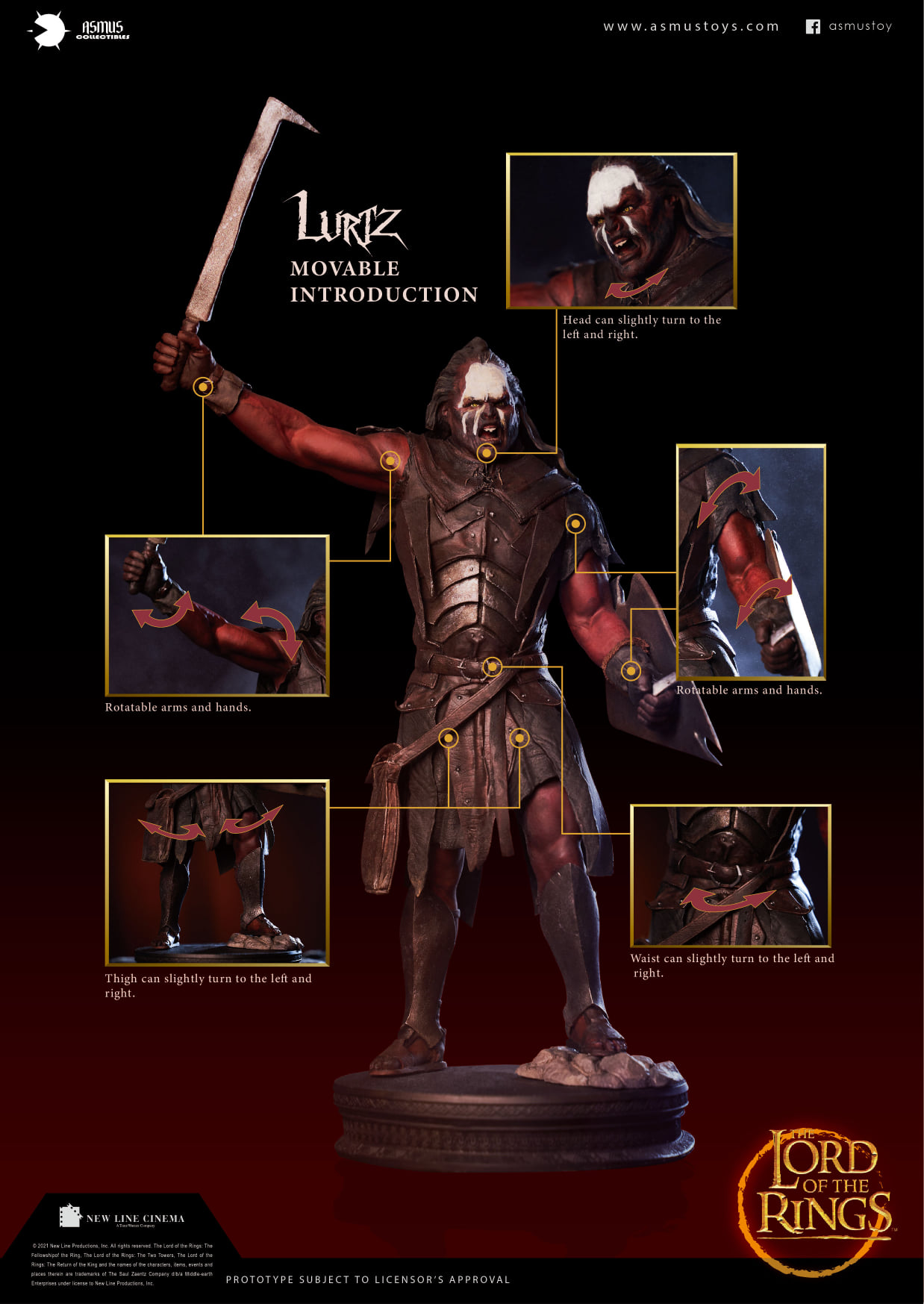 [สั่งจอง]Asmus Toys LOTR8IN003 : LURTZ