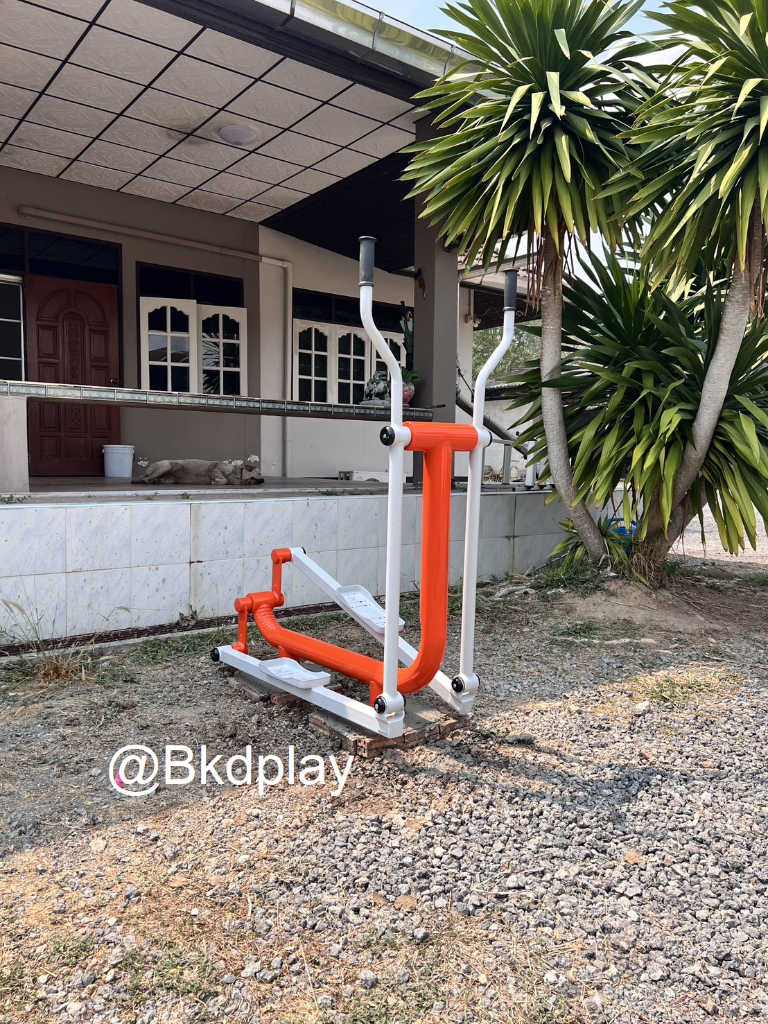 เครื่องออกกำลังกาย กลางแจ้ง ชุดอุปกรณ์ บริหารขา เข่า แขน หัวไหล่ ลานกีฬา อเนกประสงค์ สนามกีฬา ผลิตในไทย สั่งทำตามสีที่ต้องการได้