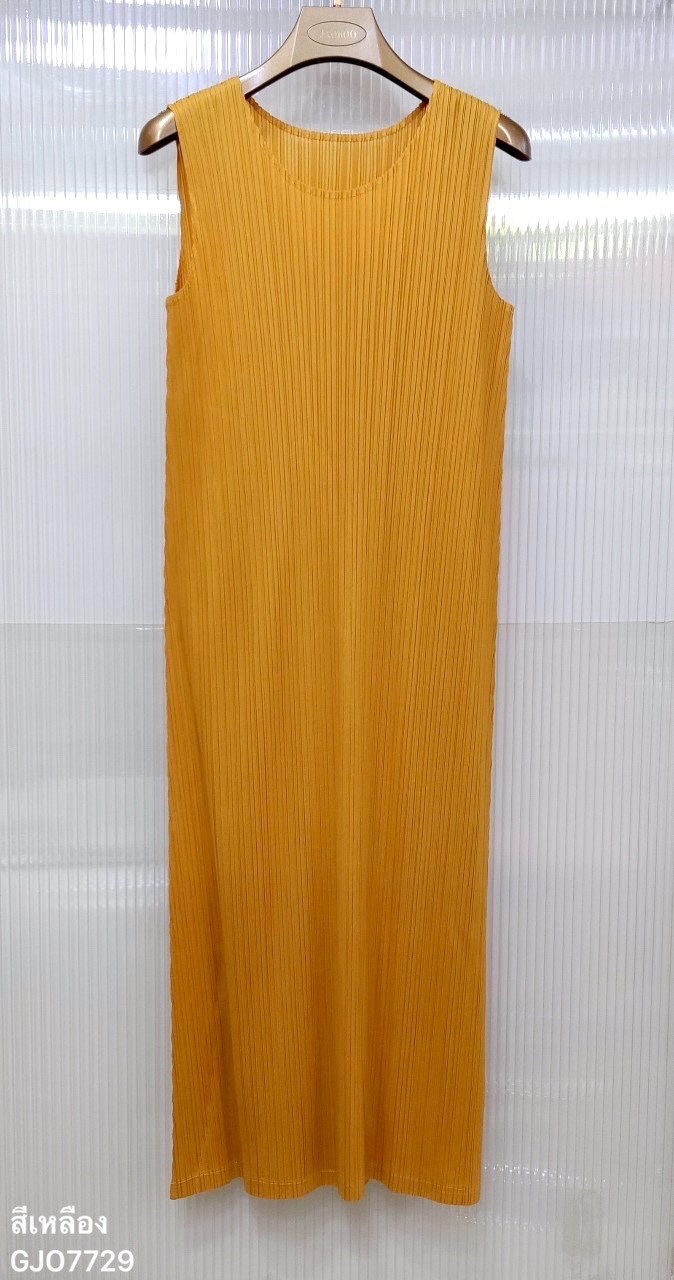2MUAY BASIC รุ่น GJO7729 SLEEVELESS PLEATED DRESS เดรสผู้หญิง เดรสพลีทคุณภาพ 12สี