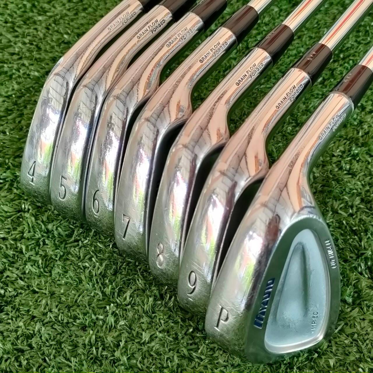 ชุดเหล็ก MIZUNO MP-60 มีเหล็ก 4-9 เเละ PW ก้าน N.S.PRO 950GH FLEX R Grain Flow Forging สุดยอดคุณภาพ ก้านเหล็กพรีเมี่ยมเบาแค่ 95 กรัม ไม้กอล์ฟมือสอง ของแท้ BY Nakara