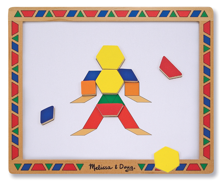 ชุดตัวต่อแม่เหล็ก รุ่นทรงเรขาคณิตหลากสี เสริมความคิดสร้างสรรค์ Magnetic Pattern Block Kit Melissa&Doug, ของเล่นเสริมพัฒนาการ, ของเล่น