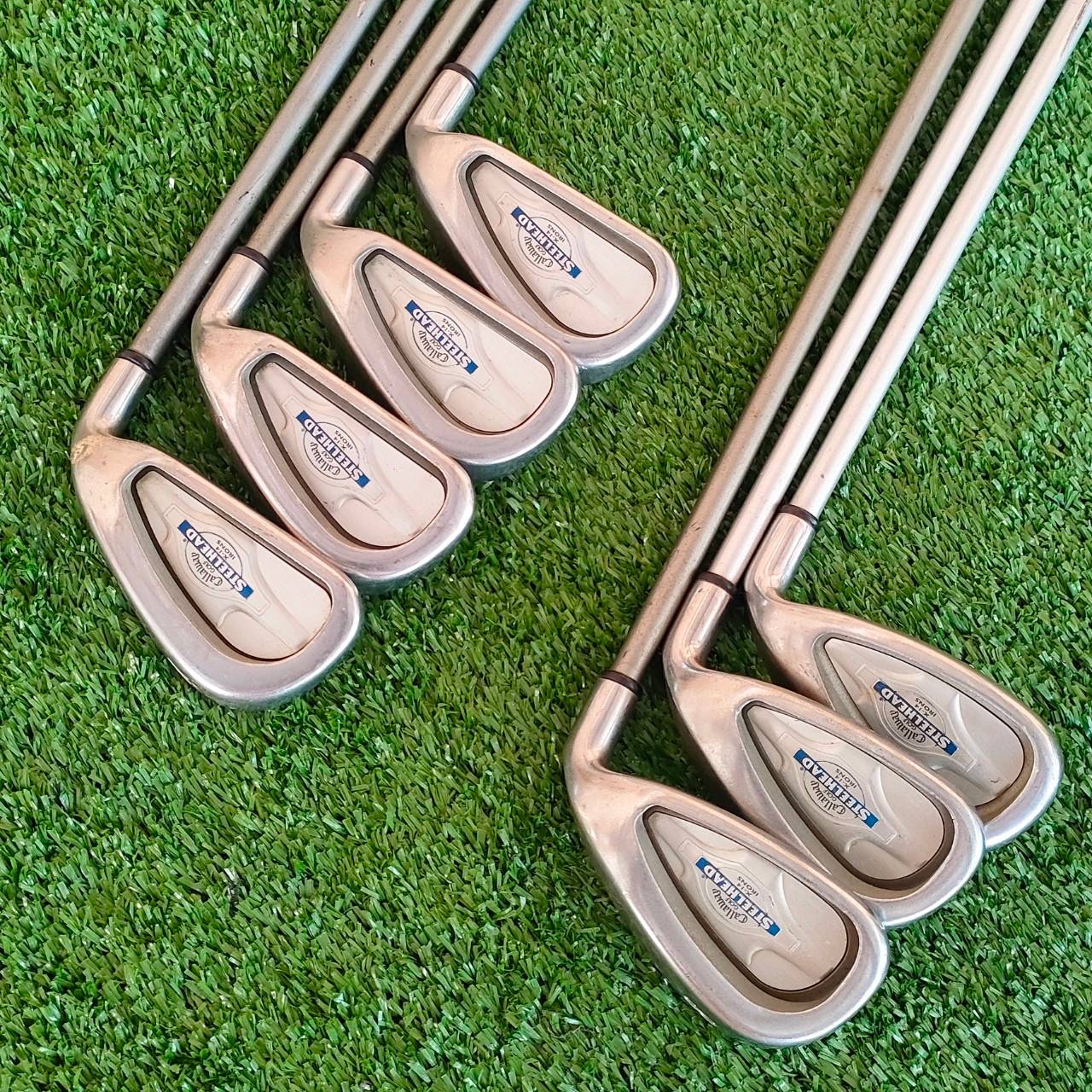 ชุดเหล็ก CALLAWAY STEELHEAD X-14 มีเหล็ก 4-9 เเละ PW ก้าน STEELHAD X-14 FLEX R