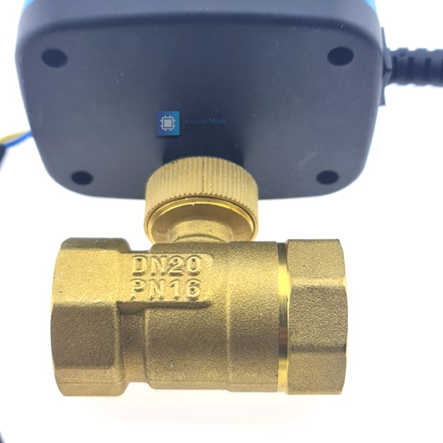 Electric two-way ball valve DN20 3/4" 12-24v two-wire normally closed