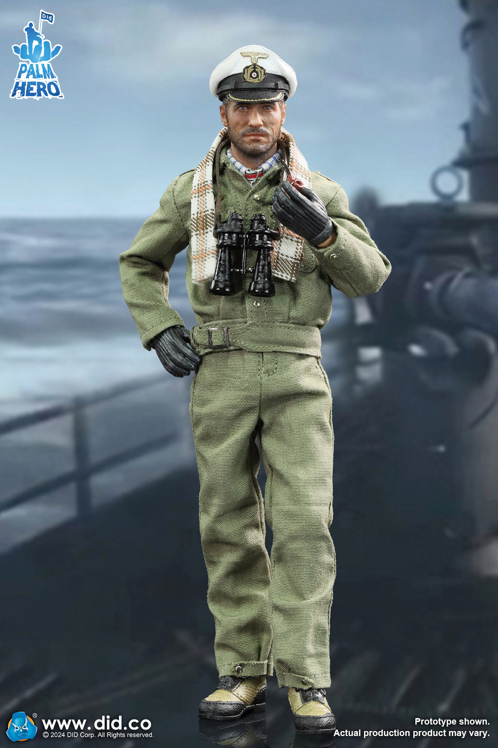 [สั่งจอง]DID XD80026 1/12 : Palm Hero Series WWII German U-Boat Commander - Lehmann