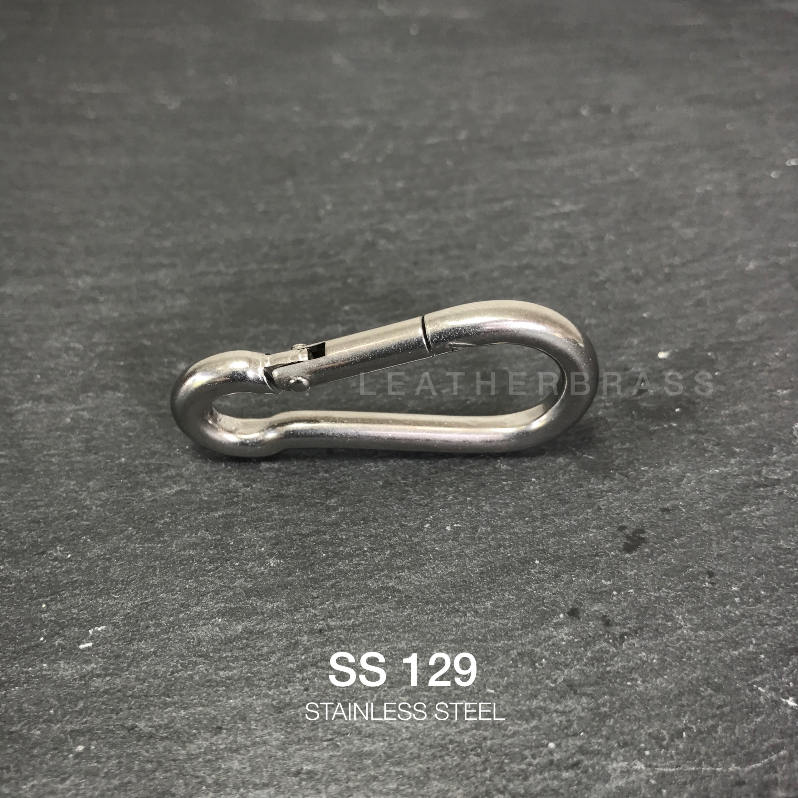 SS129 ตะขอพวงกุญแจ สเตนเลส แบบโมเดิร์น อุปกรณ์เดินป่า **ราคาต่อชิ้น** อุปกรณ์งานหนัง leatherbrass
