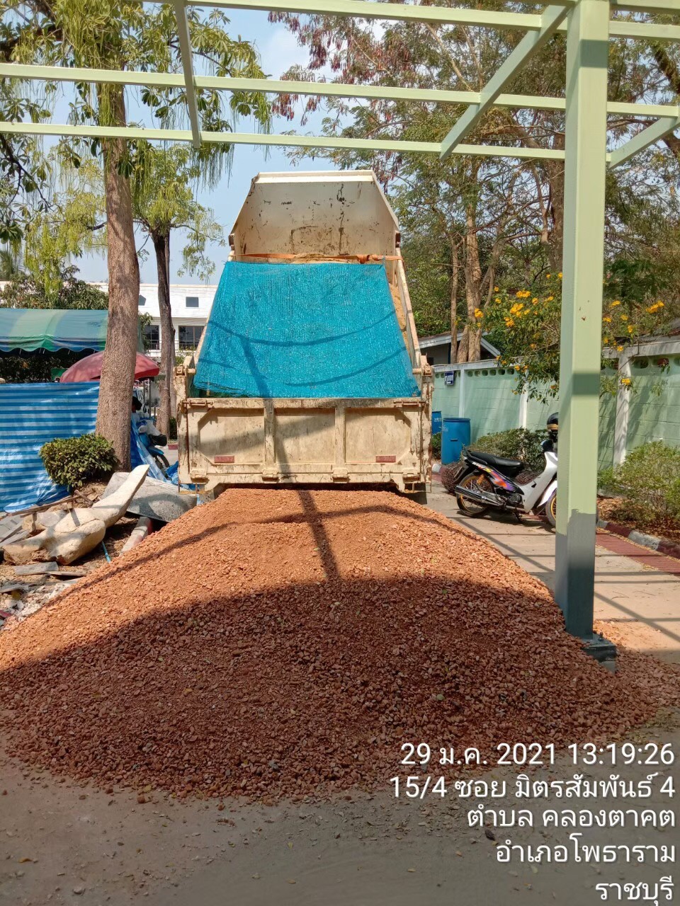 สร้างหลังคา&ทางเดินกรมที่ดิน สาขาโพธาราม(ราชบุรี)