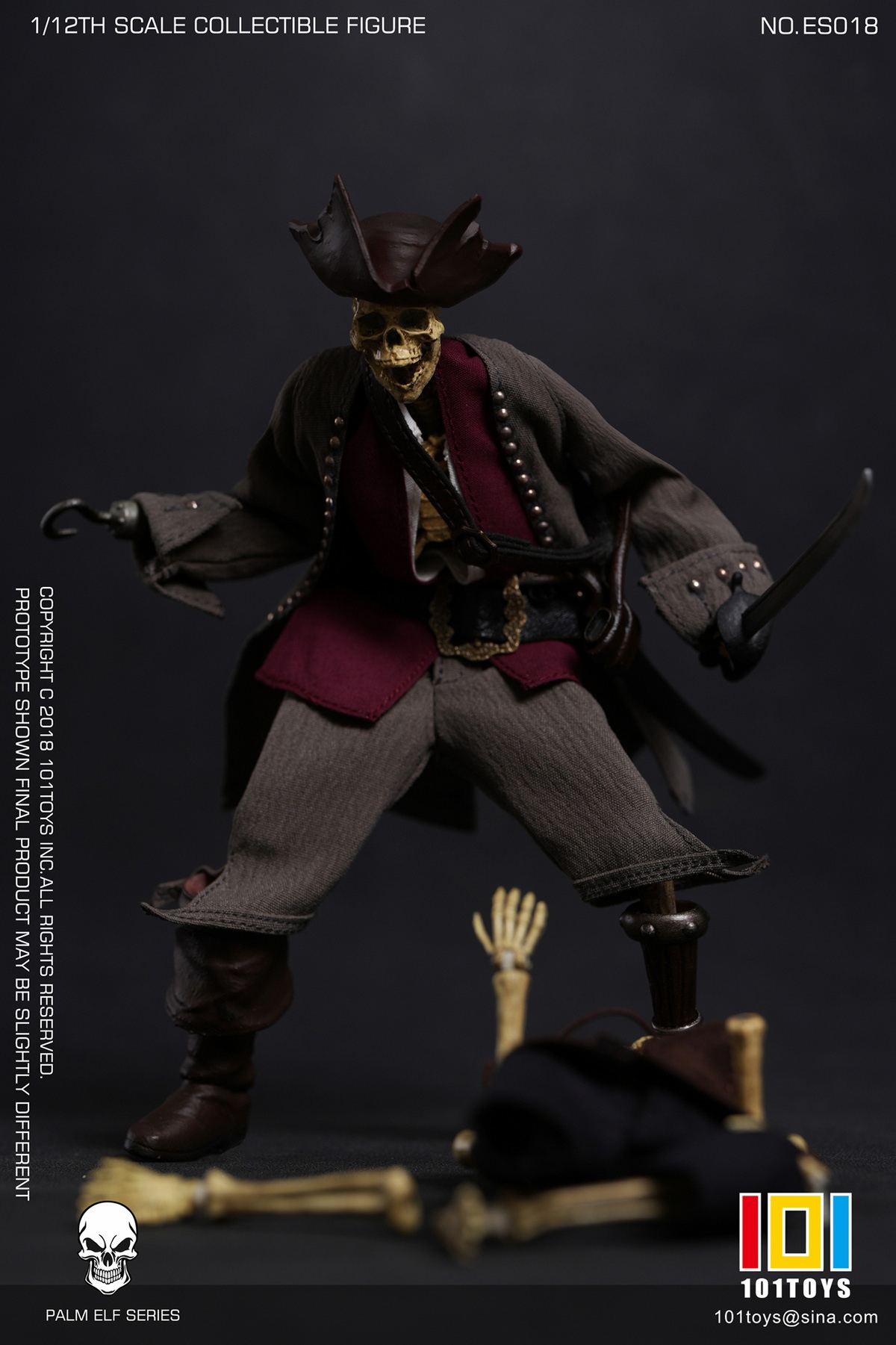 [สั่งจอง]101TOYS 1/12 : PALM ELF SERIES - Skeleton Pirate