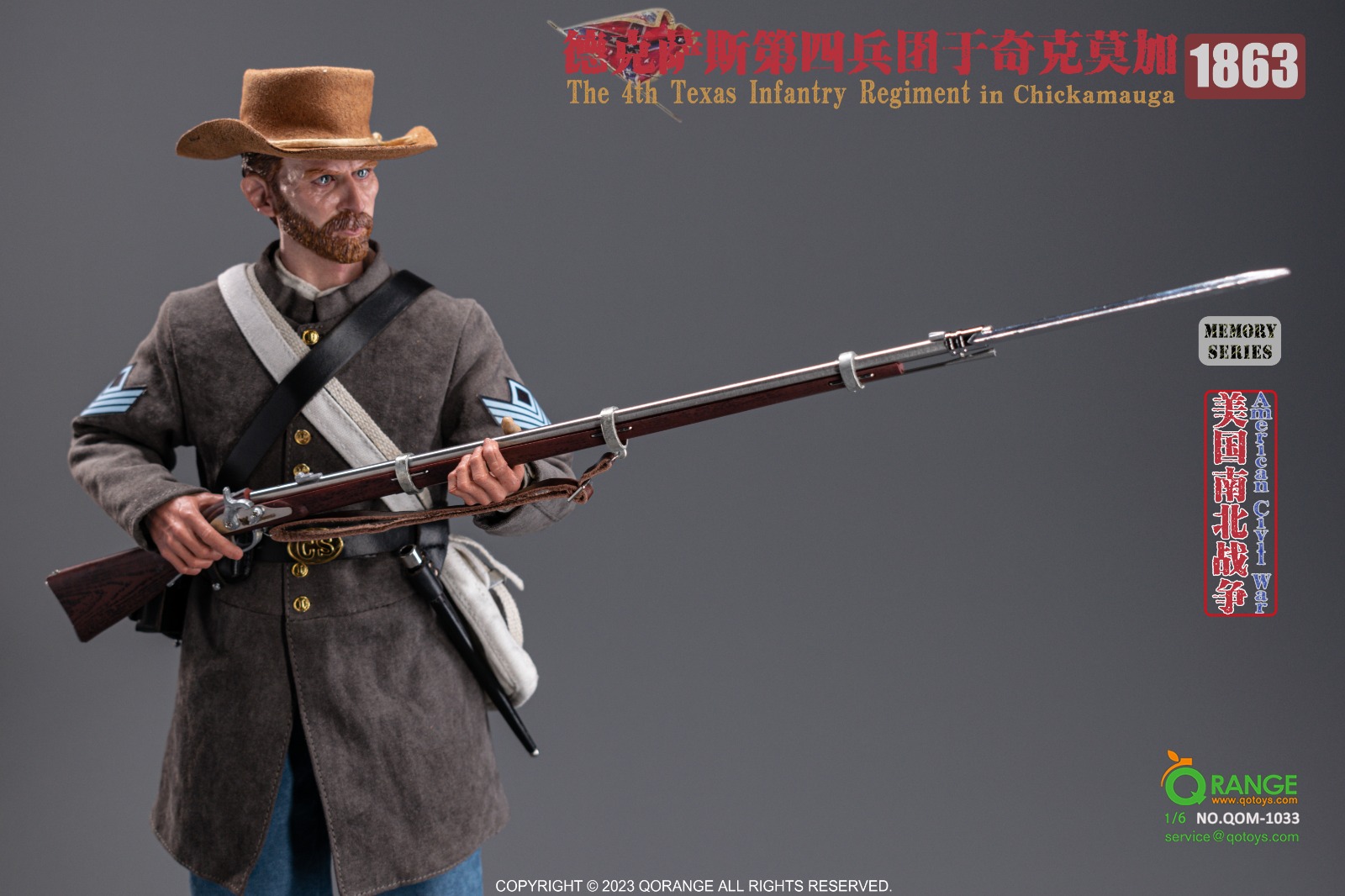 [สั่งจอง]QORANGE QOTOYS 1/6 - QOM-1030 : French Napoleonic Infantry Sapper of the Imperial Guard 1812
