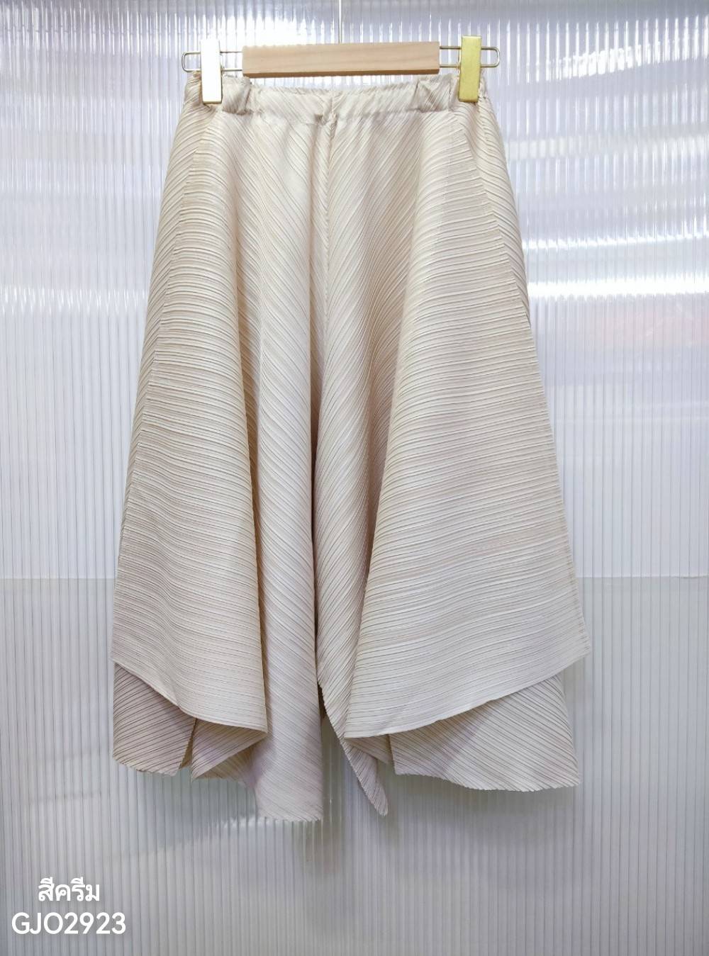 ยาว 28นิ้ว!! 2MUAY รุ่น GJO2923 FLARED PLEAT PANT กางเกงผู้หญิง กางเกงพลีทคุณภาพ 12สี FREE SIZE