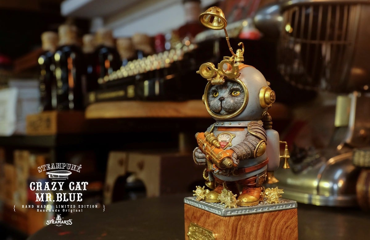 [สั่งจอง]STEAMARTS : CRAZY CAT MR.BLUE [Grey/Blue version]
