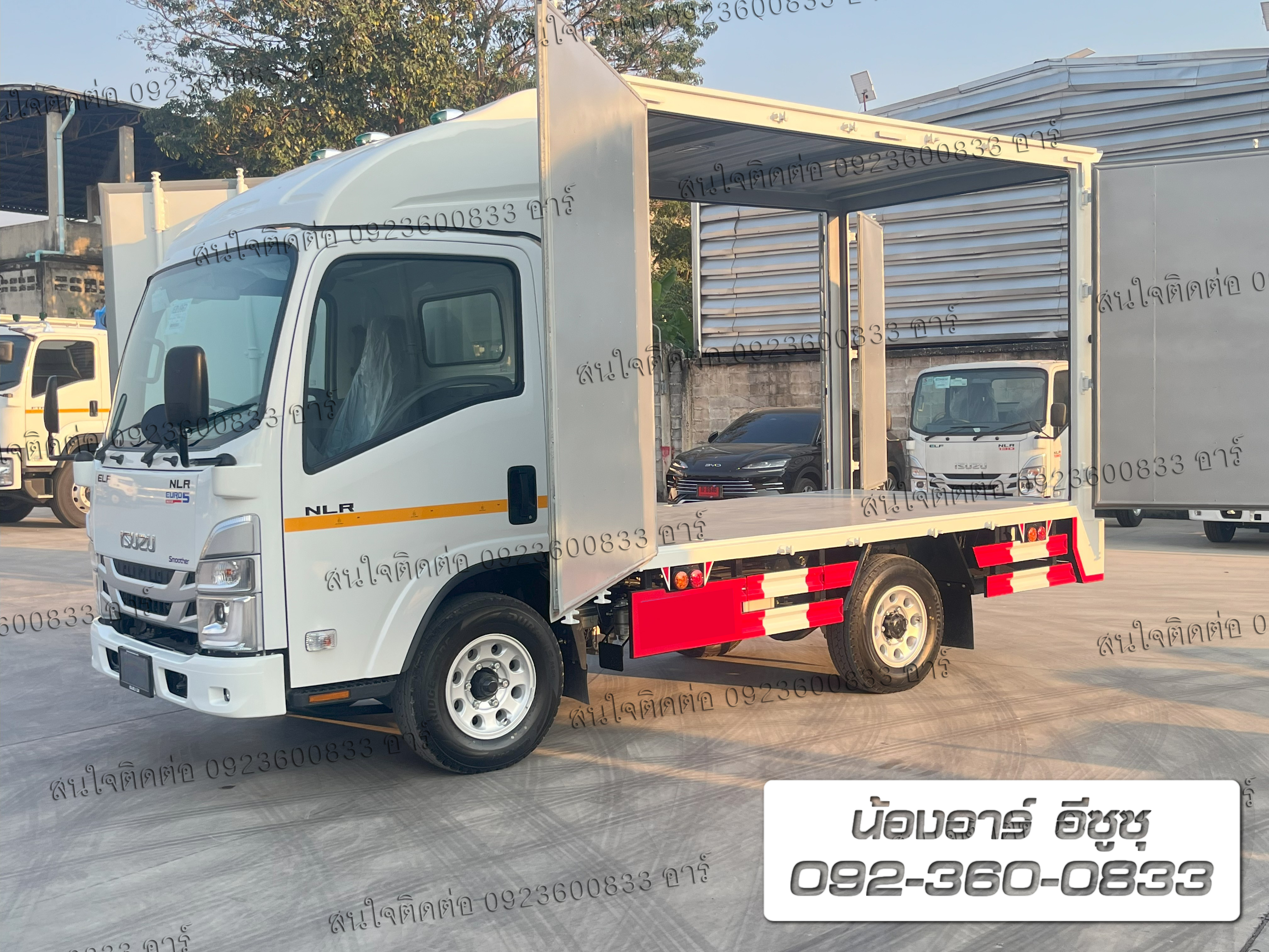 4 ล้อ ISUZU NLR Euro5 Max ตู้ 6 บาน เปิดรอบคัน