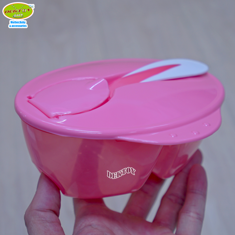 Nanny แนนนี่ ชามป้อนอาหารเด็ก แบบแบ่งช่อง พร้อมช้อน N105