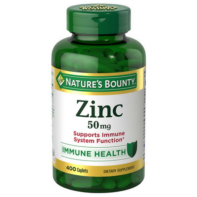 Nature's Bounty Zinc 50 mg, 400 Caplets
