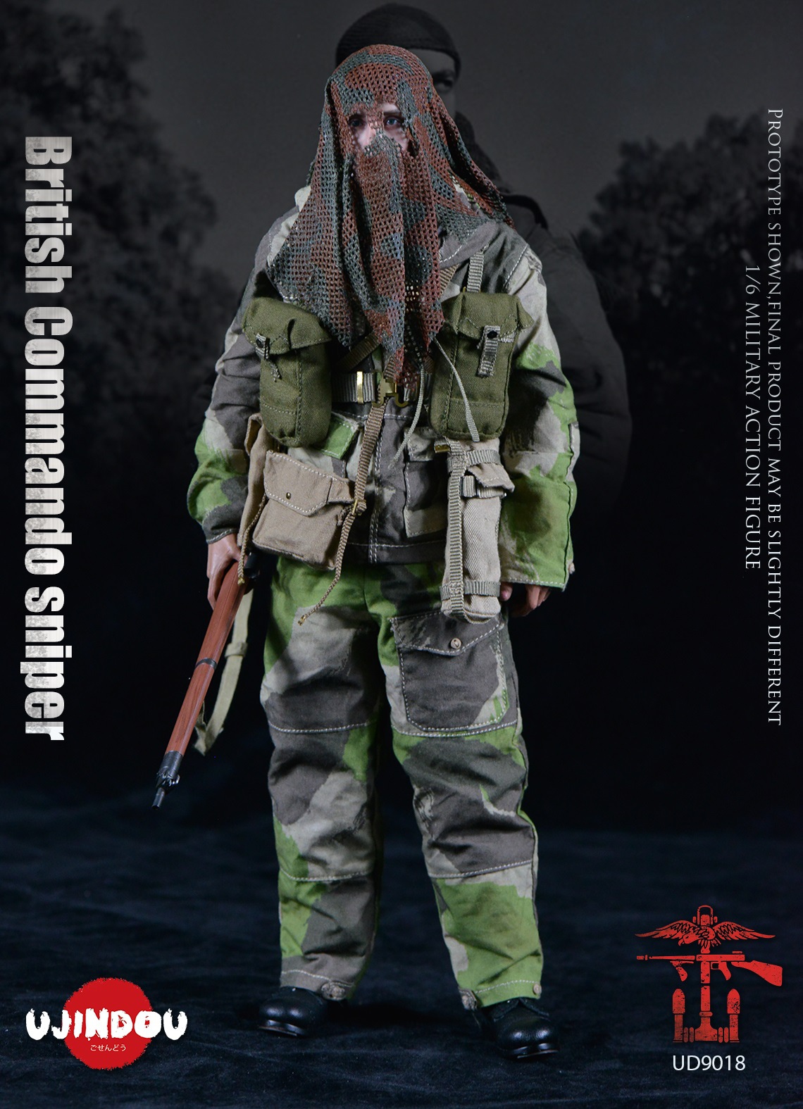 [สั่งจอง]UJINDOU UD9018 1/6 : WWII British Commando Sniper 1944