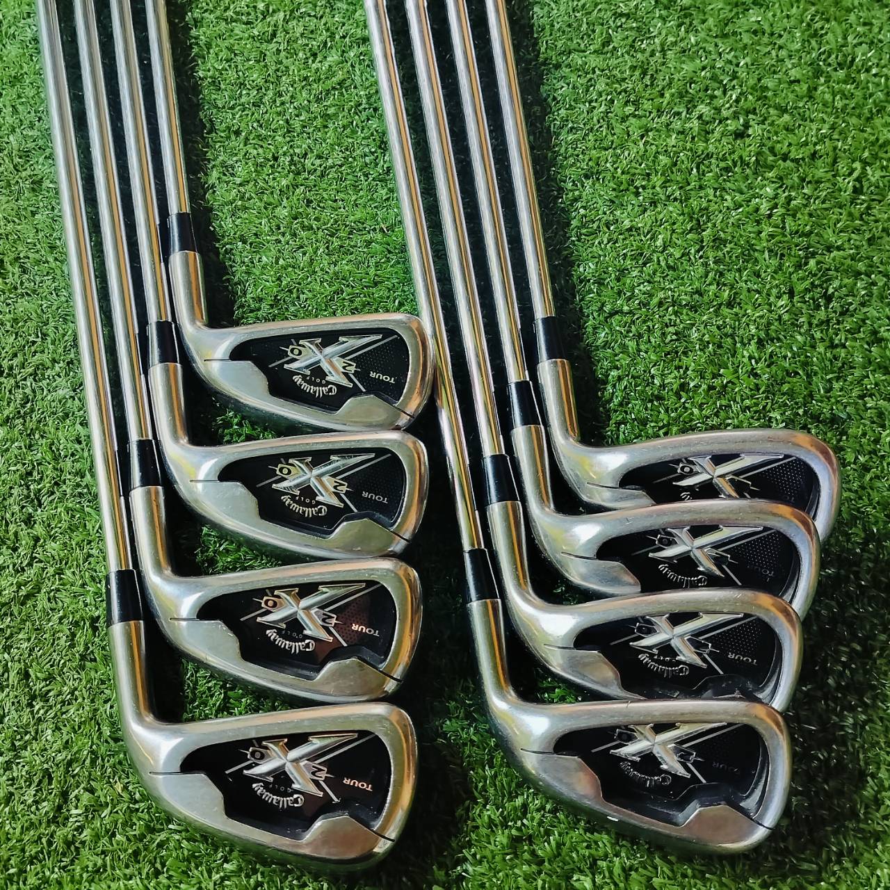 ชุดเหล็ก CALLAWAY X20 TOUR เป็นรุ่นที่รีดคุณภาพได้สูงสุดอีกรุ่น และดีที่สุดใน X SERIES เลยค่ะ ด้วยขนาดใบที่กำลังดี เนื่องจาก เหล็กของ Callaway รุ่นทั่วไป ไม้กอล์ฟพรีเมี่ยมมือสอง ของแท้ By NakaraLuxurious