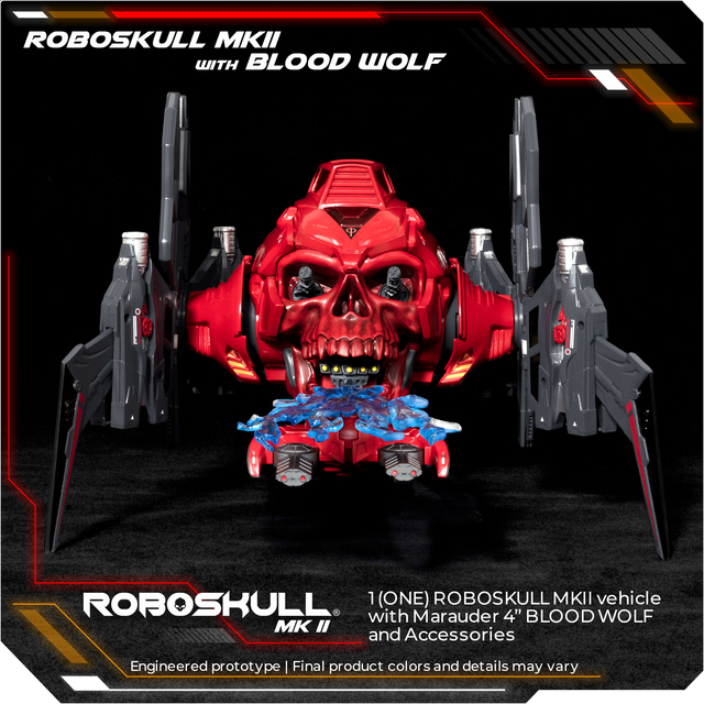[สั่งจอง]ROBOSKULL MKII & 4" BLOOD WOLF PILOT