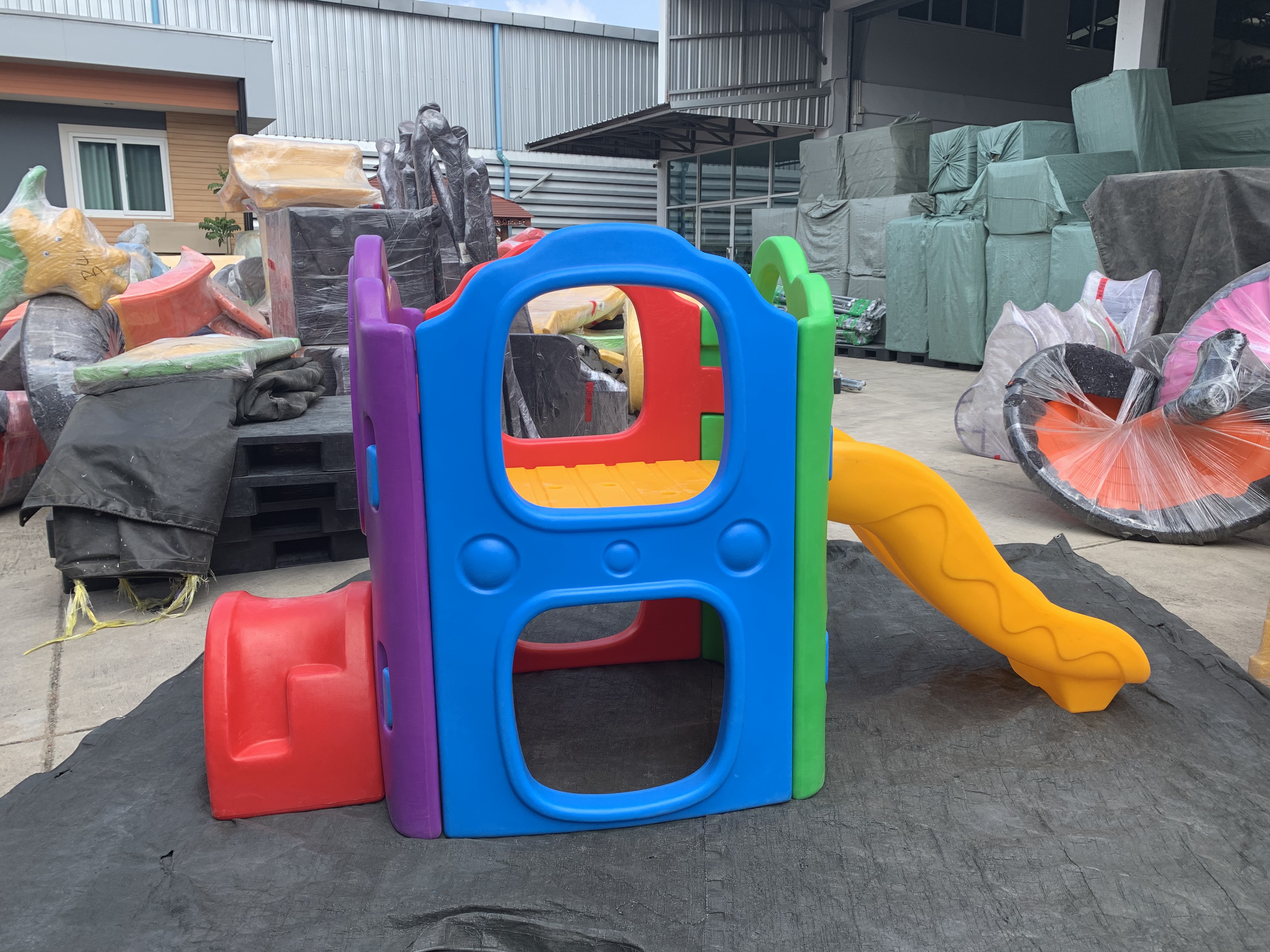 ปีนป่ายกระดานลื่นเด็ก สีสดใส,เครื่องเล่นสนาม ของเล่นเด็ก พร้อมส่ง