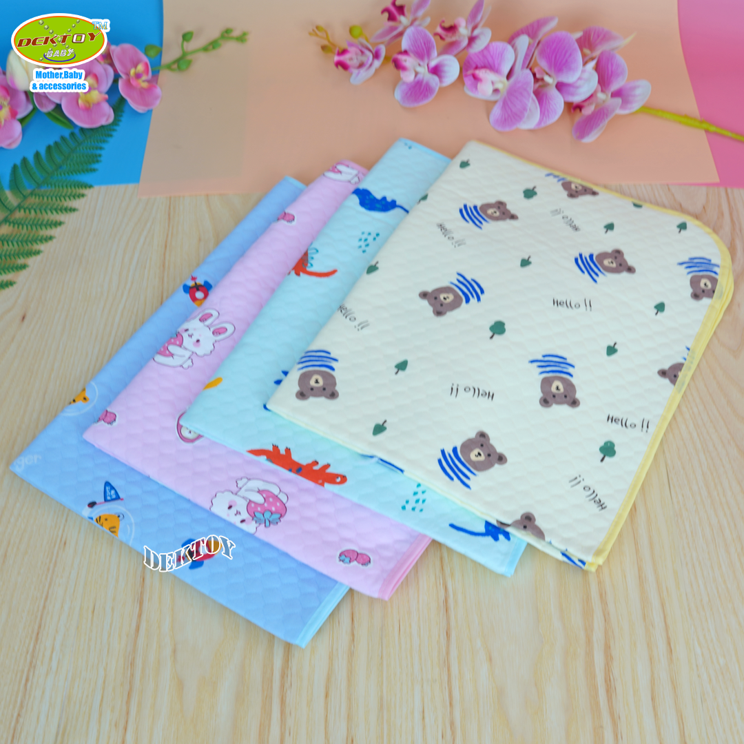 Littelhome ลิตเติ้ลโฮม ผ้ายางรองฉี่เด็กไม่ร้อน XXL 70 x 90 ซม. คละลาย