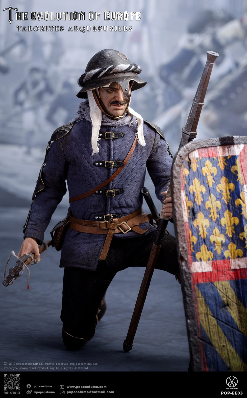 [สั่งจอง] POP COSTUME POP-EE03 1/6 : The Evolution of Europe Taborites Hussite Wars 1420 Arquebusiers