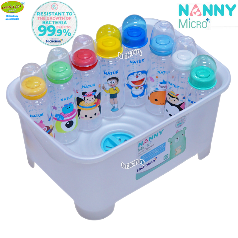 NANNY X Microban แนนนี่ อ่างล้างขวดนมเอนกประสงค์ ยับยั้งแบคทีเรีย 99.9%