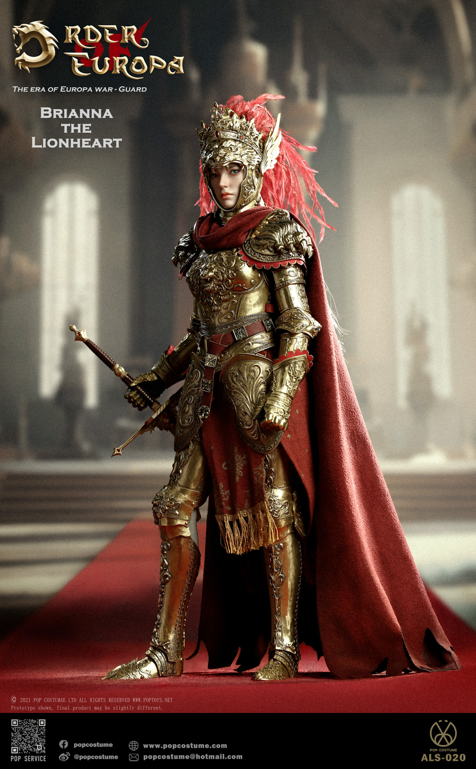 [สั่งจอง]POP COSTUME 1/6 : THE ERA OF EUROPA WAR The Lionheart Brianna