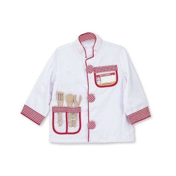 ชุดแฟนซี เชฟ ฟรีไซส์ 3-6 ขวบ สูง 100-135 cm Melissa & Doug Chef Role Play Costume Set รุ่น 4838 ของเล่นเสริมพัฒนาการเด็ก