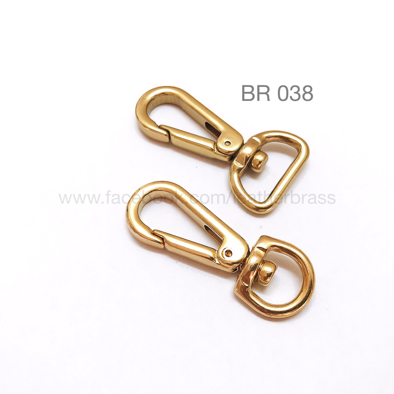 ฺBR038 ตะขอกระเป๋า อะไหล่ทองเหลืองแท้ อะไหล่กระเป๋า อุปกรณ์งานหนัง leatherbrass**ราคาต่อชิ้น**