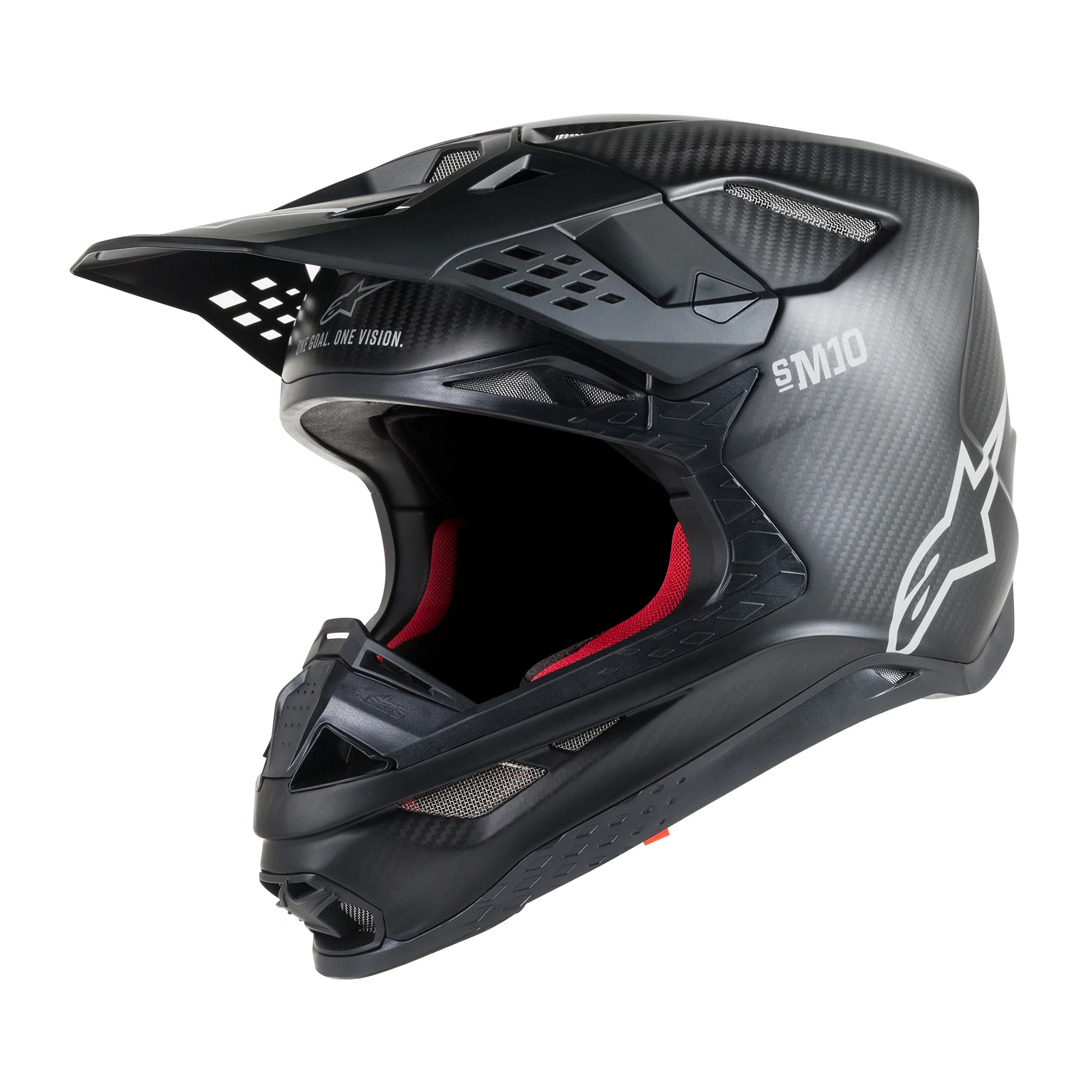 หมวกกันน็อค Alpinestars Supertech M10 Solid Helmet - Matte/Carbon