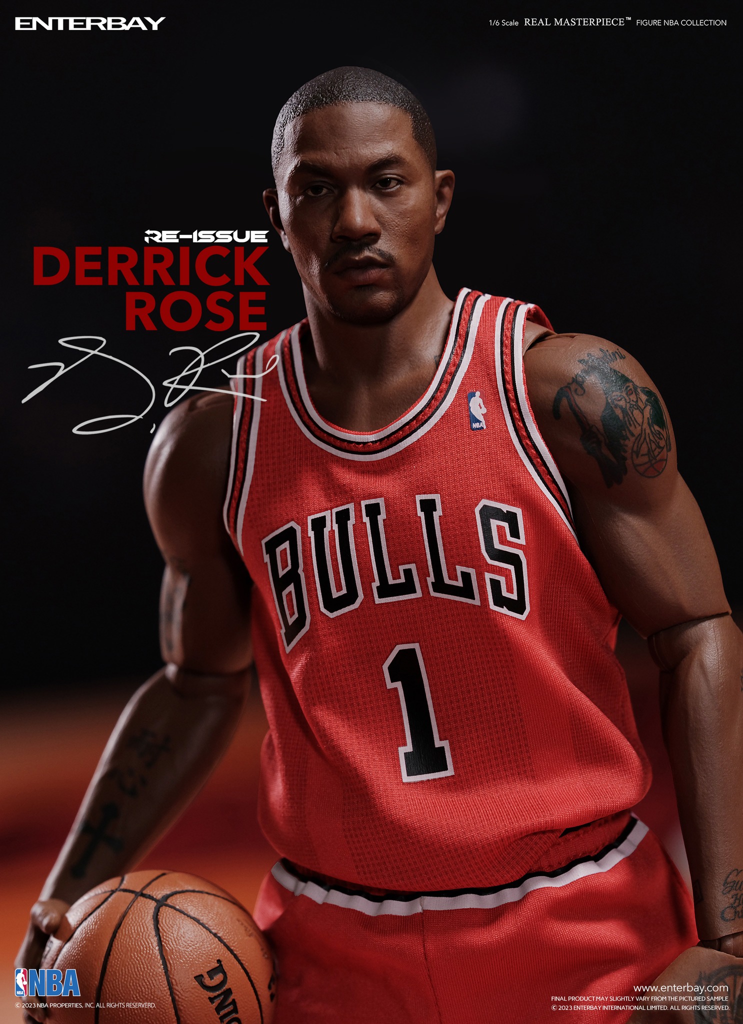 [พร้อมส่ง] ENTERBAY RM-1046 1/6 : NBA Chicago Bulls Derrick Rose