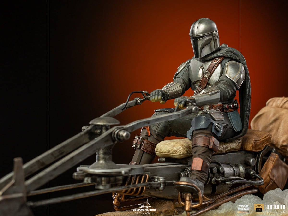 [สั่งจอง]Iron Studios LUCSWR48721-10 1/10 : The Mandalorian on Speederbike