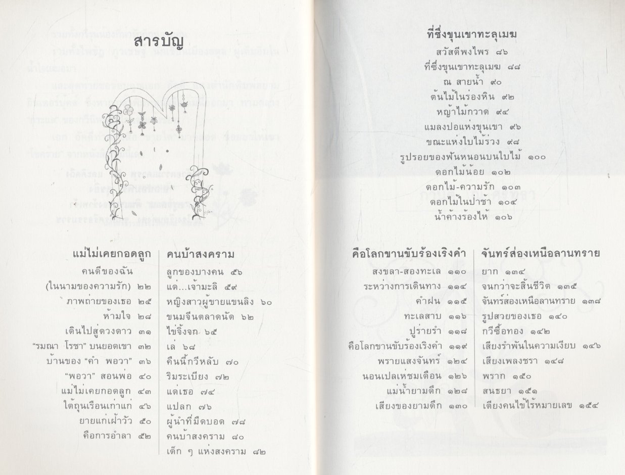 ที่ซึ่งขุนเขาทะลุเมฆ รวมบทกวี ผลงานของกวีรางวัลดีเด่นจาก คณะกรรมการการพัฒนาหนังสือแห่งชาติ ปี 2539 และ 2545