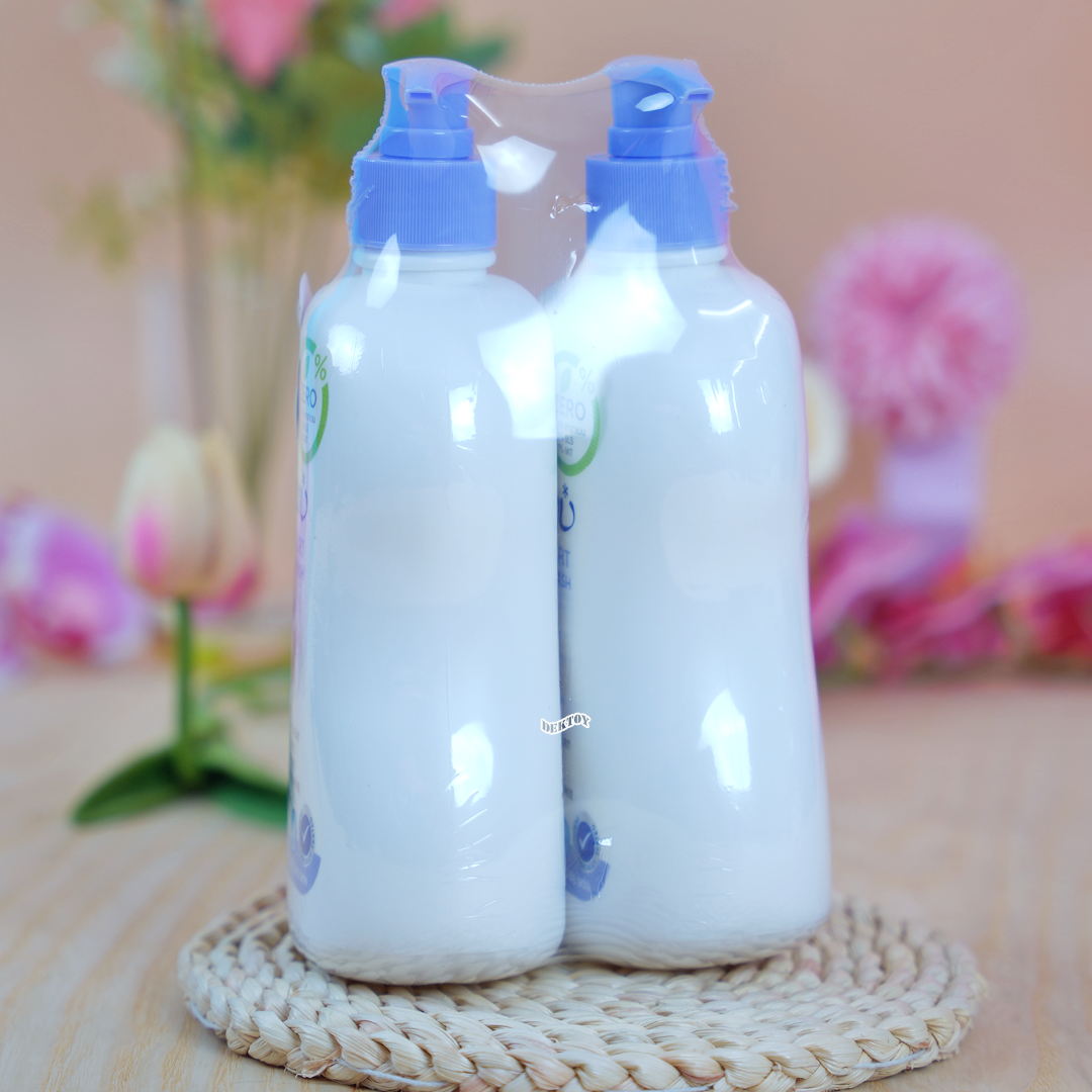 1 ฟรี1 PUREEN เพียวรีน เบบี้ โยเกิร์ต เฮดทูโทวอช สบู่เหลวเพียวรีนอาบและสระ 500 มล.หัวปั๊ม