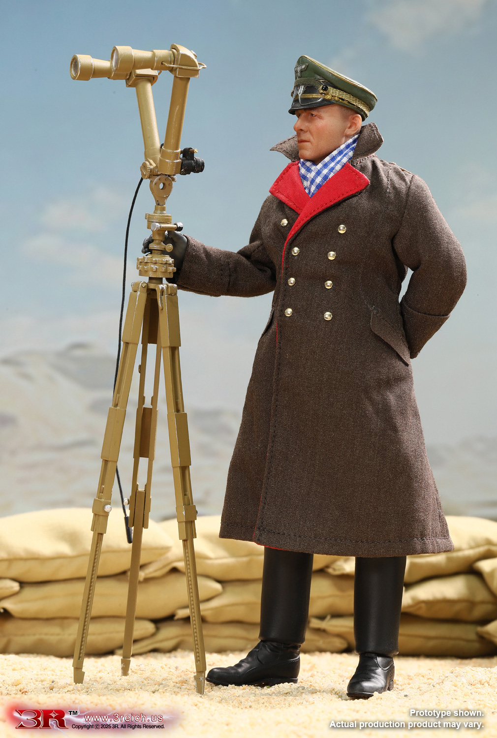 [สั่งจอง] 3R TG80004 1/12 : Mini Reich Series - General Field Marshal of German Afrika Korps - Erwin Rommel, The Desert Fox