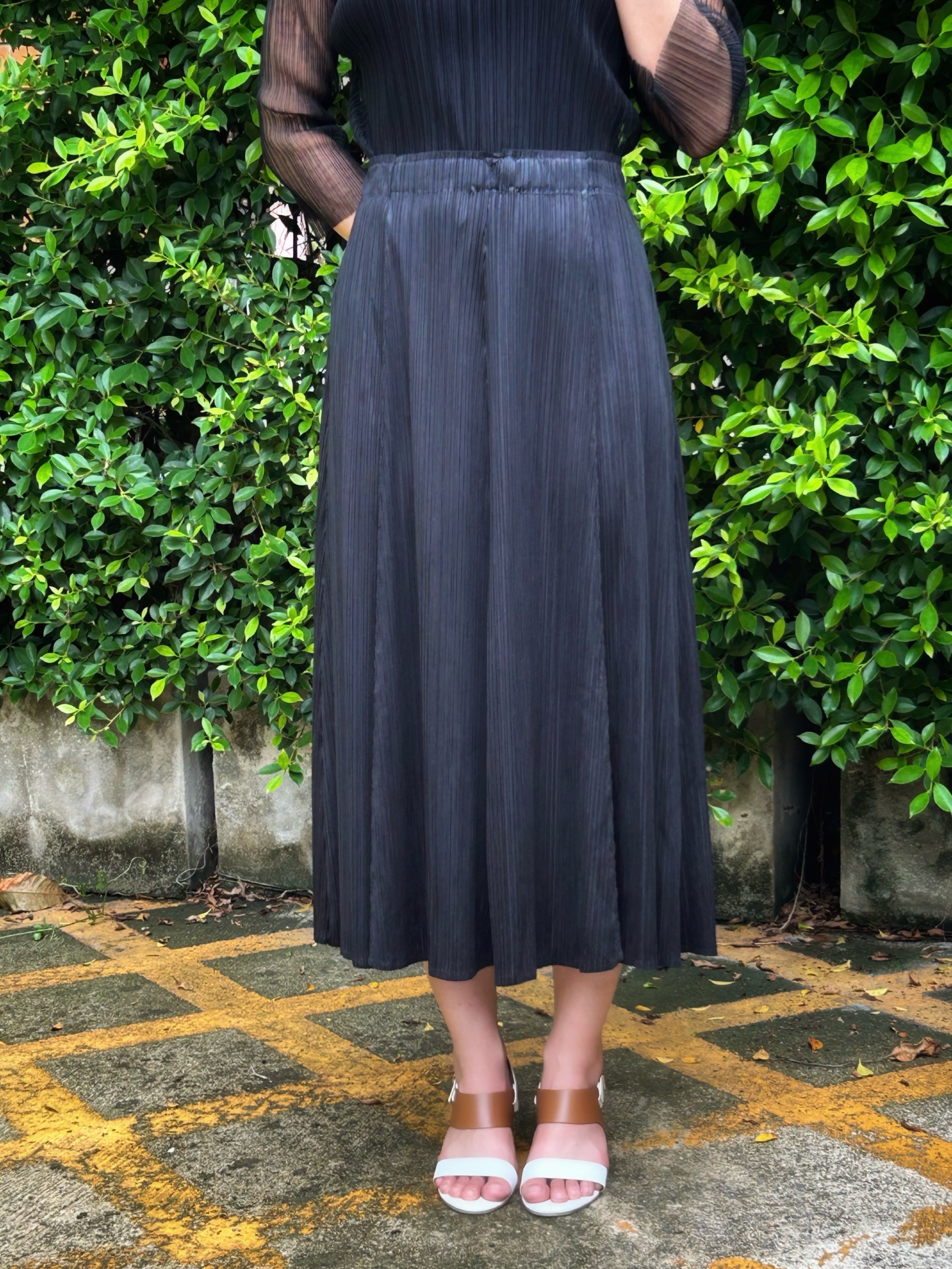 ปรับราคาลง20%!! ยาว 32.5นิ้ว! 2MUAY รุ่น GJO1190 กระโปรงพลีทคุณภาพ FLARE PLEATED SKIRT 8 สี FREE SIZE