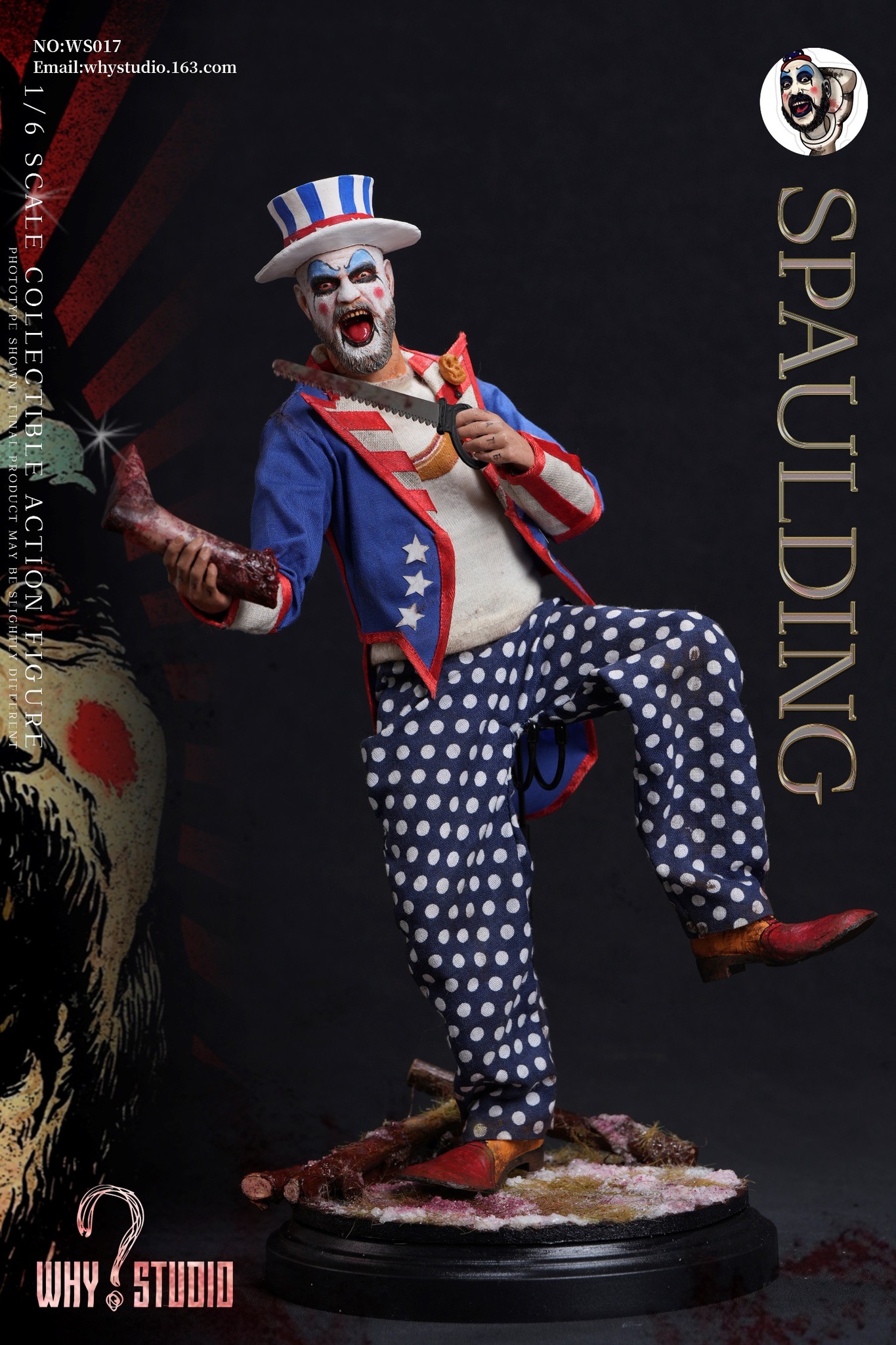 [สั่งจอง] WHY STUDIO WS017 1/6 : captain Spaulding