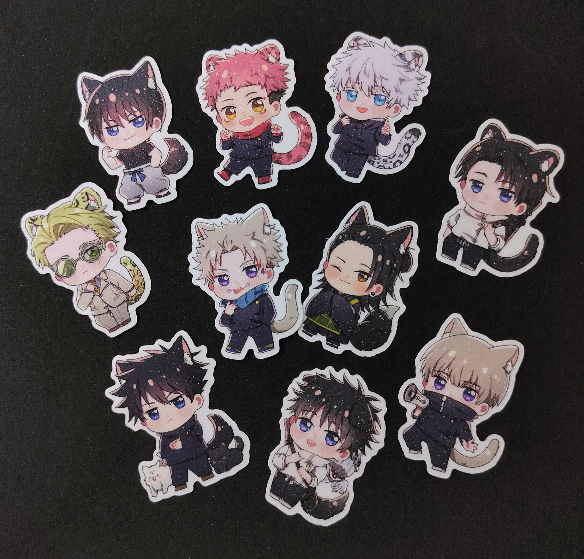 JJK Hologram Keychain & Standee & Glitter sticker