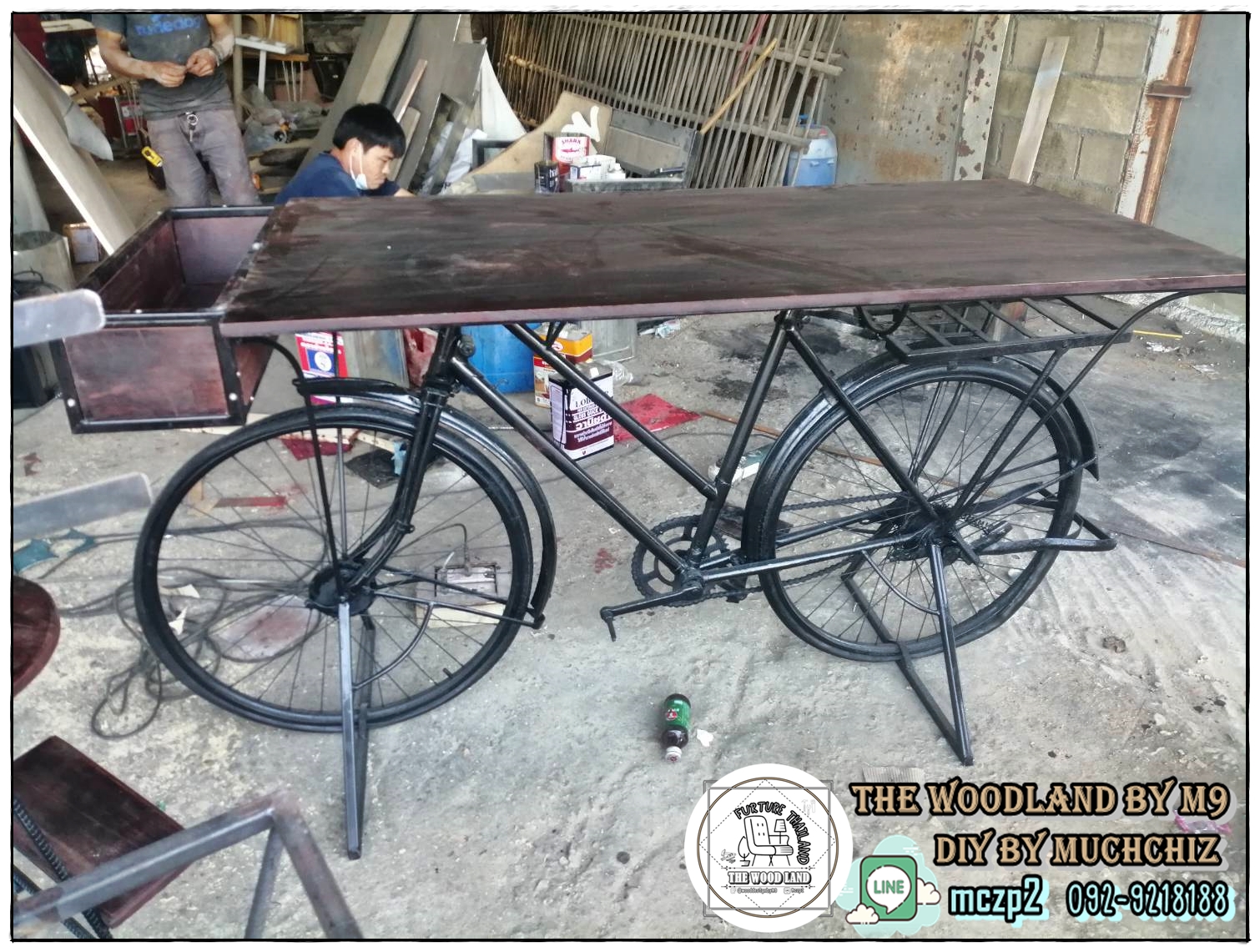 🛒#BICYCLE Design#เฟอร์นิเจอร์จักรยานวินเทจ #เฟอร์นิเจอร์ตกแต่งร้านกาแฟ