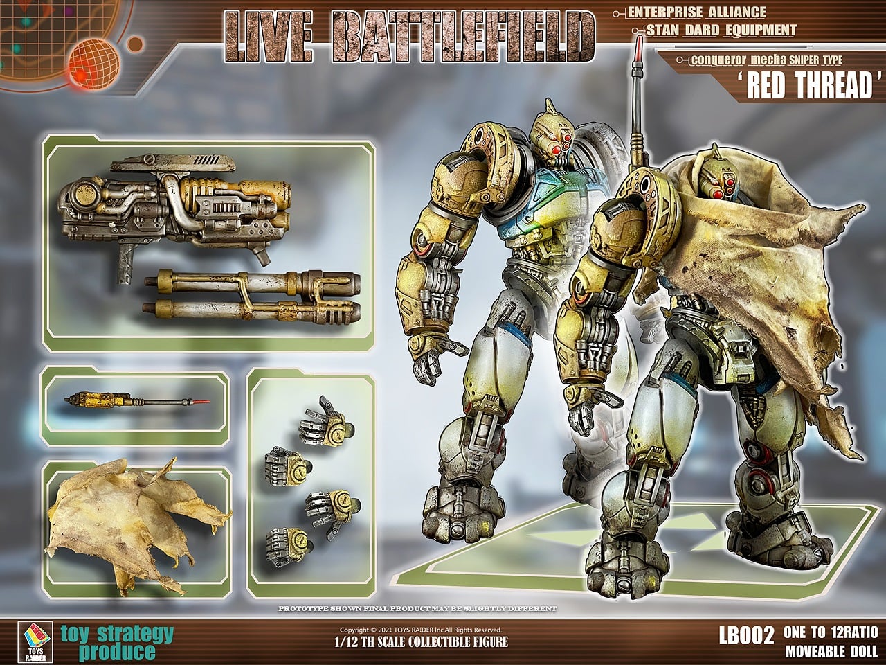[สั่งจอง]TOYS RAIDER 1/12 : LIVE BATTLEFIELD - Conqueror Mech