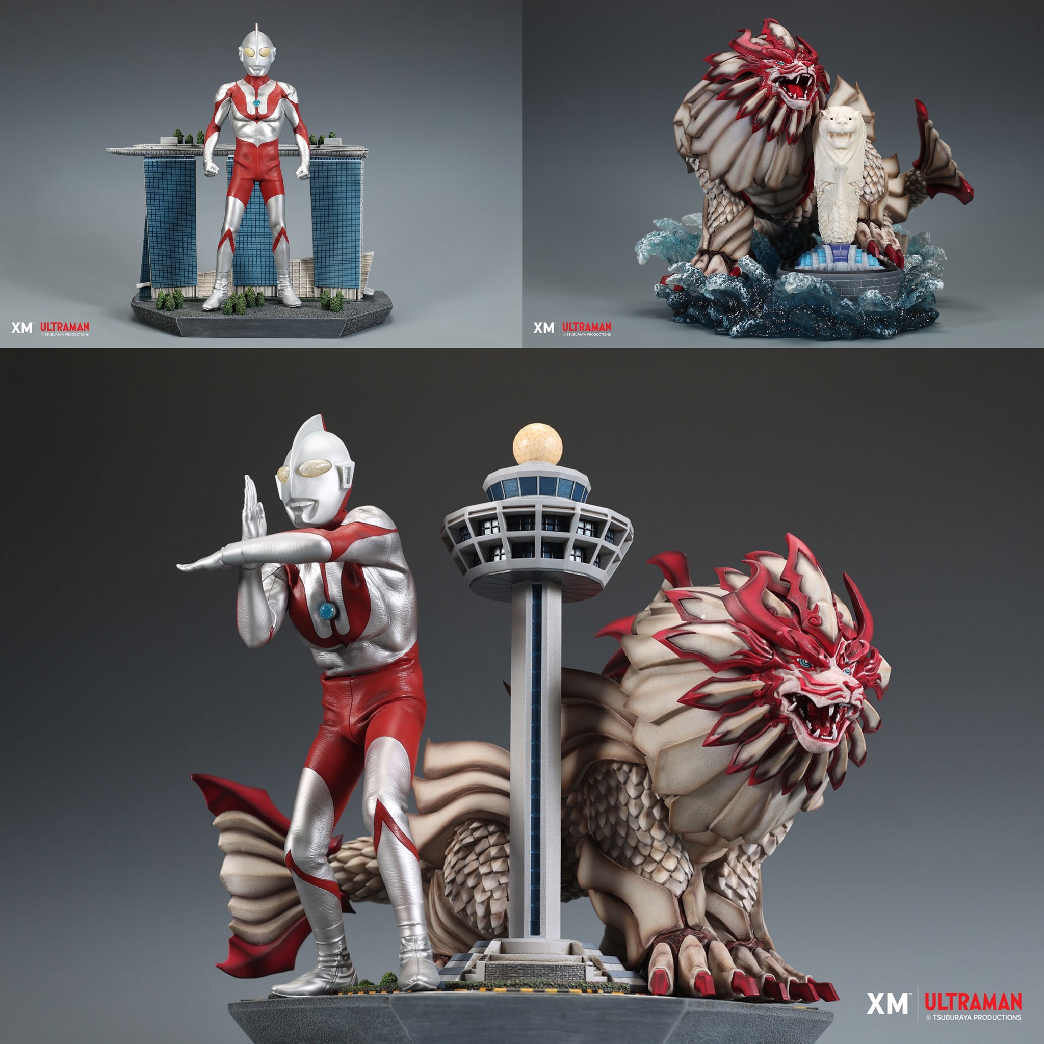 [สั่งจอง]XM Studios 1/6 : Ultraman and Merliger (Changi Airport)
