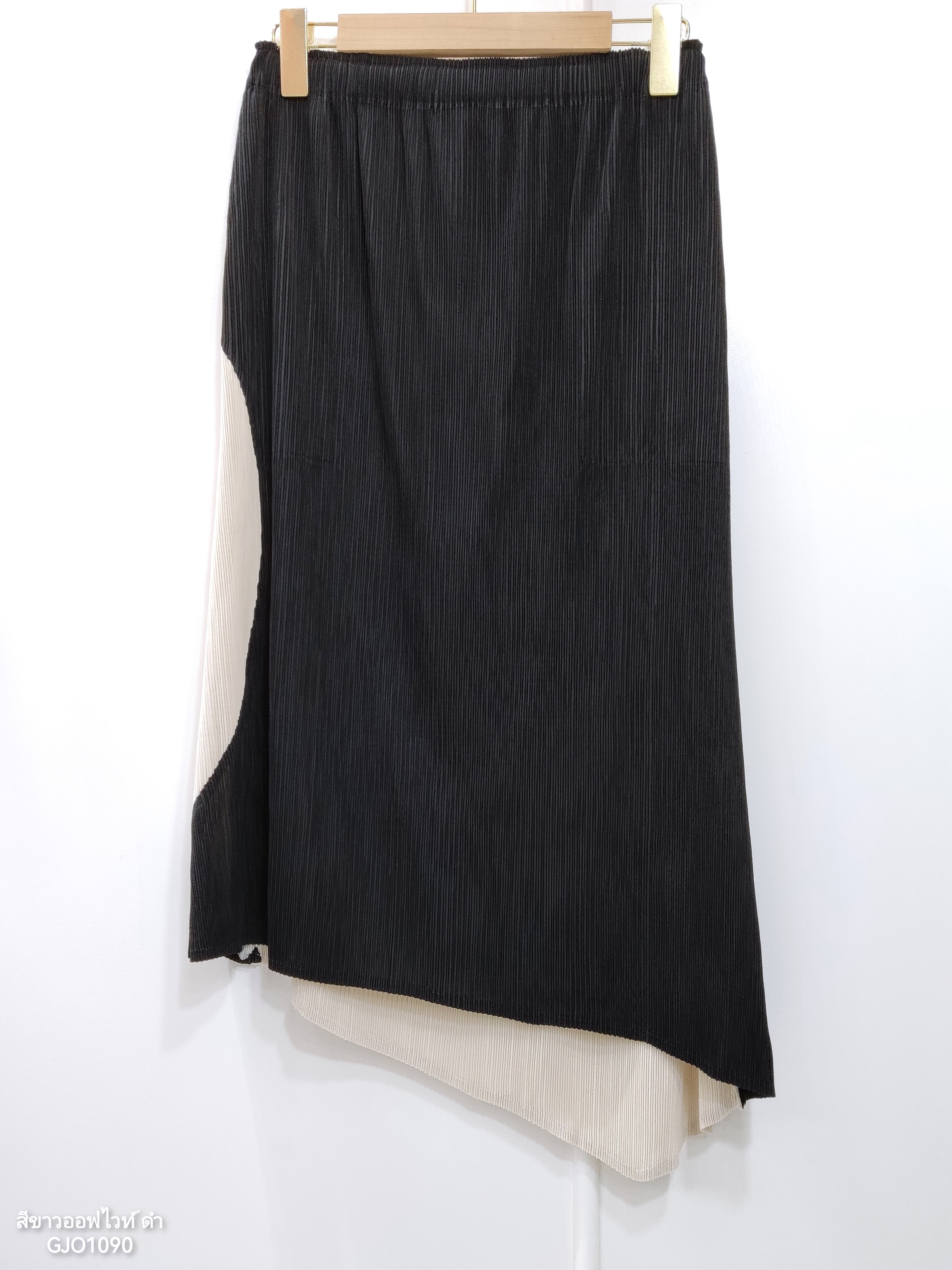 ปรับราคาลง20%!! ยาว 26นิ้ว! 2MUAY รุ่น GJO1090 กระโปรงพลีทคุณภาพ TWO TONE PLEATED SKIRT 6 สี FREE SIZE