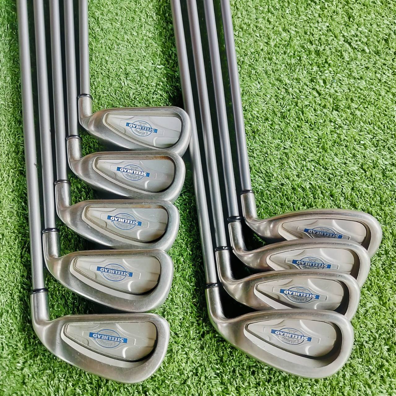 ชุดเหล็ก CALLAWAY STEELHEAD X-14 มีเหล็ก 3-9 เเละ PW SW สุดยอดก้านเจาะทะลุผ่าแฉก ก้าน CALLAWAY BIG BERTHA STEELHEAD X-14 FLEX R เป็นรุ่นที่ทำมาได้ดี และยอดนิยมมากๆ ไม้กอล์ฟพรีเมี่ยมมือสอง ของแท้ By NakaraLuxurious