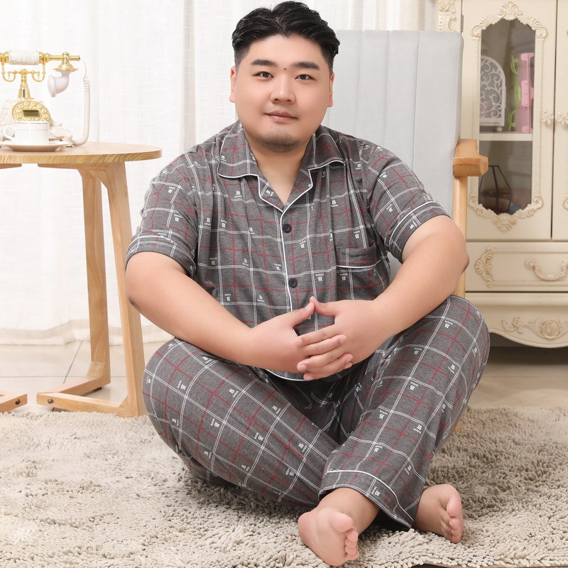 ชุดนอนผู้ชายไซส์ใหญ่ แขนสั้น-ขายาว ลายตัวอักษร B