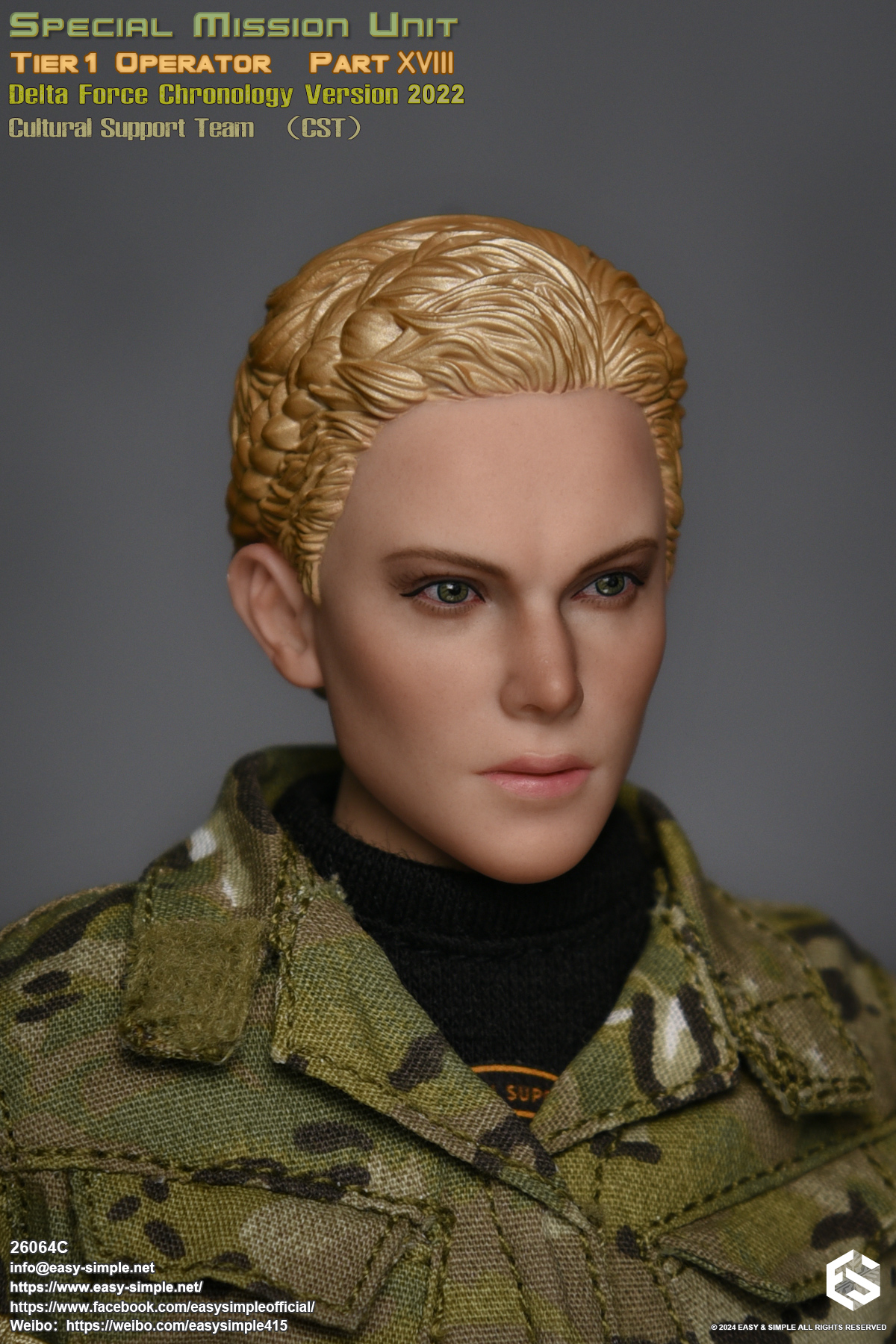 [สั่งจอง]Easy&Simple 26064C 1/6 : Special Mission Unit Tier1 Operator Part XVIII Delta Force Chronology Version 2022