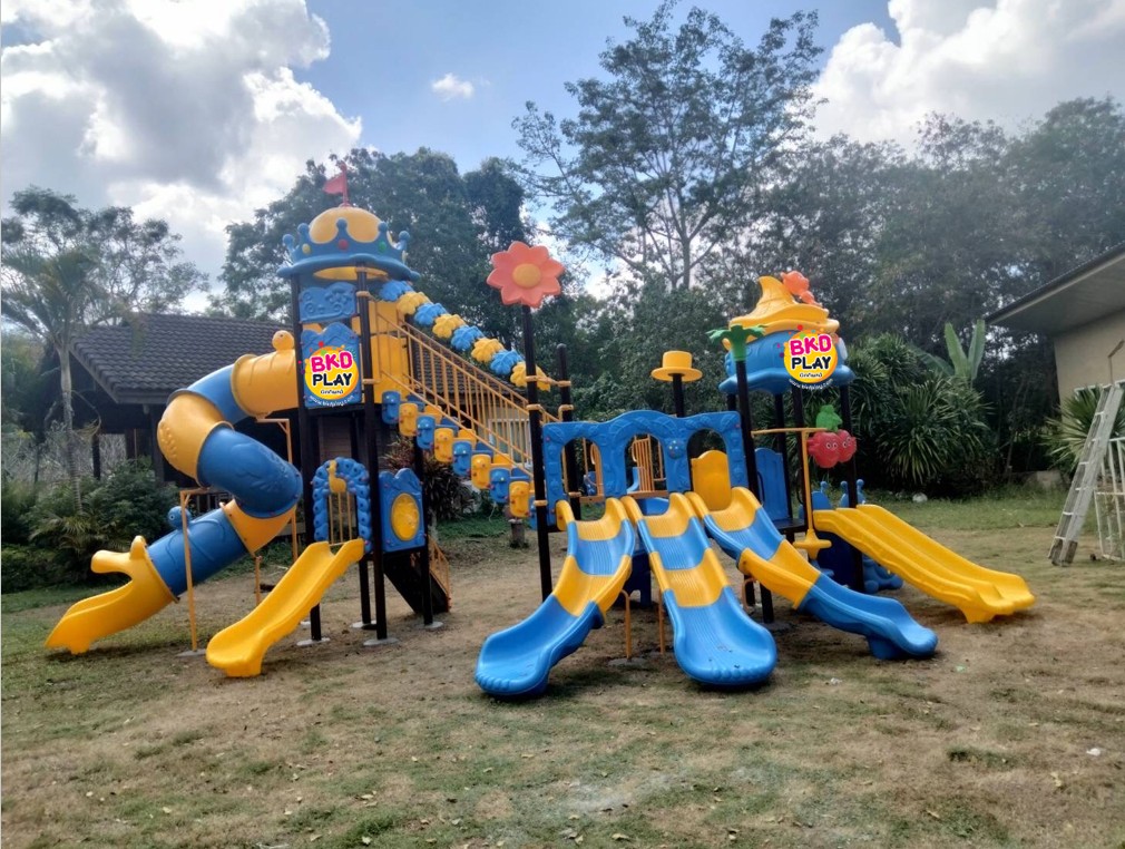 เครื่องเล่นสนาม, กระดานลื่น, ชุด สวนปราสาทหรรษา , สินค้าพร้อมส่ง ,คิดค่าส่งตามจริง สไลเดอร์, กระดานลื่น, ของเล่น,ครุภัณฑ์สนามเด็กเล่น, สพฐ,โครงการโรงเรียนประชารัฐ