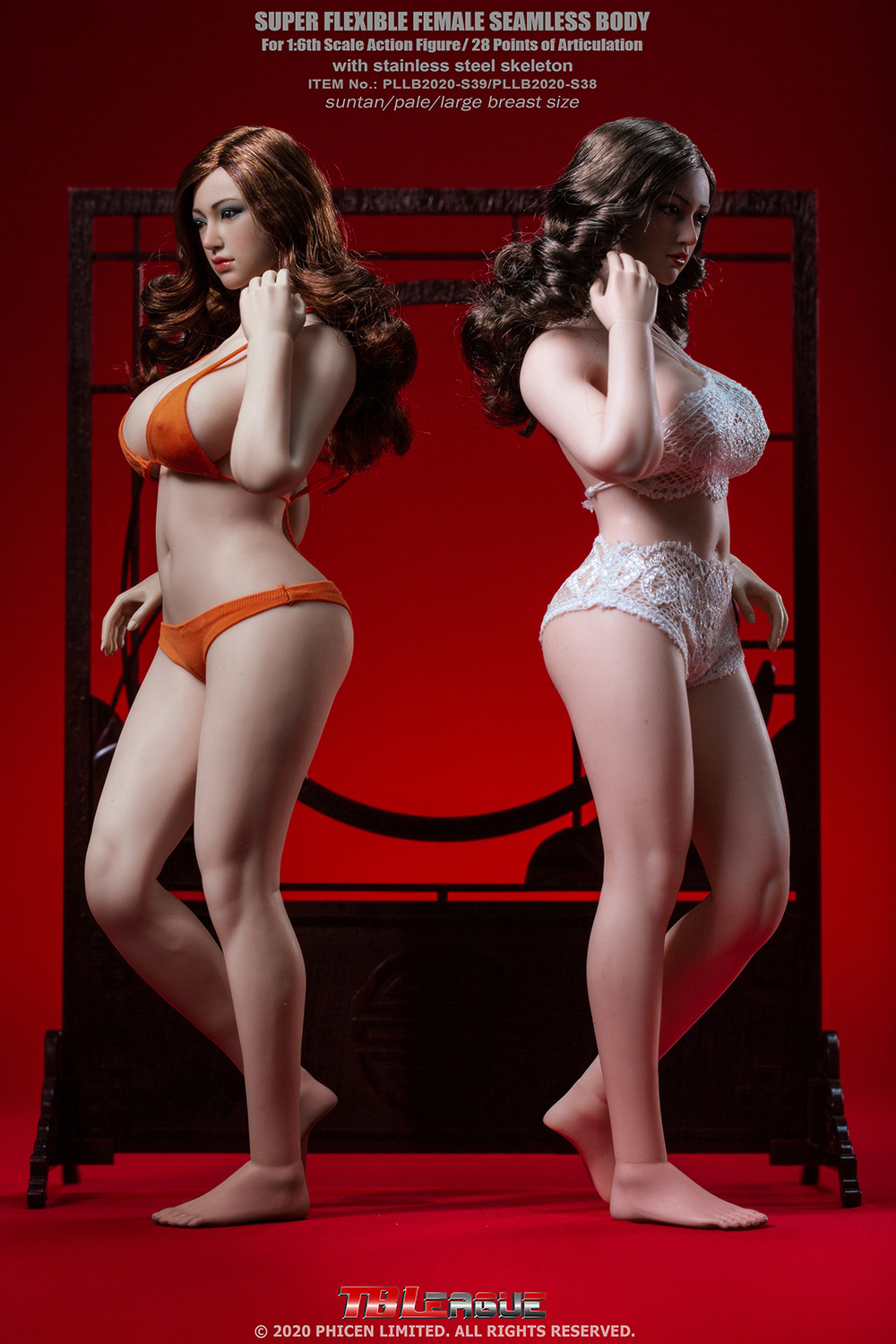 [สั่งจอง]TBLeague PLLB2020-S38 / S38A / S39 / S39A 1/6 Female Super-Flexible Seamless Bodies