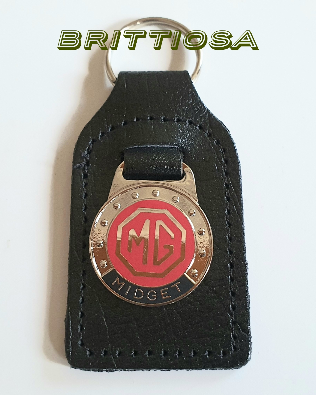 Avaimenperä, MG Midget, nahka/emali =12e