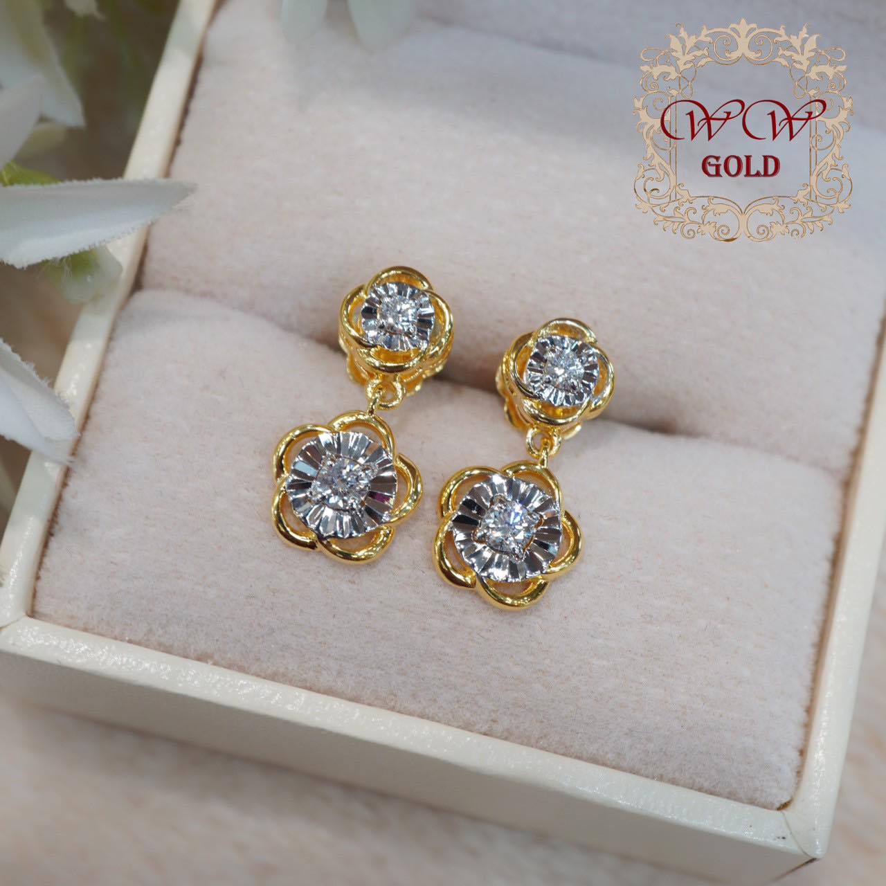 ต่างหูตุ้งติ้งดอกไม้^^