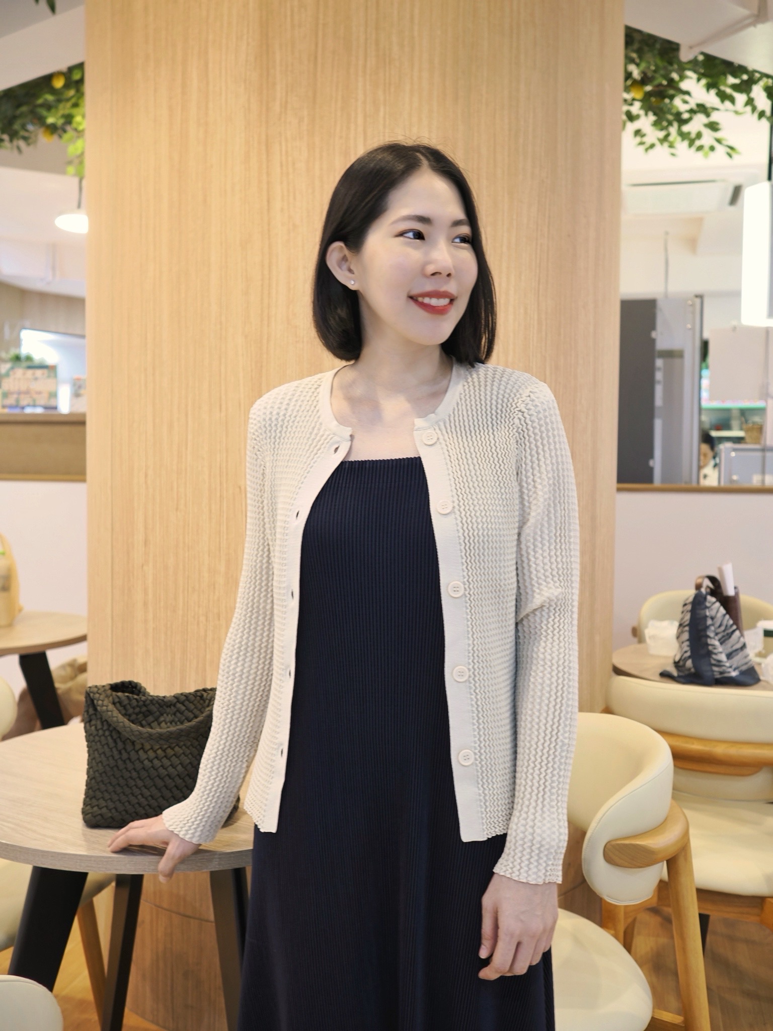 2MUAY รุ่น GJO5327 เสื้อคลุมพลีทคุณภาพ MININAL BUTTON PLEATED CARDIGAN / TOP 5สี FREE SIZE