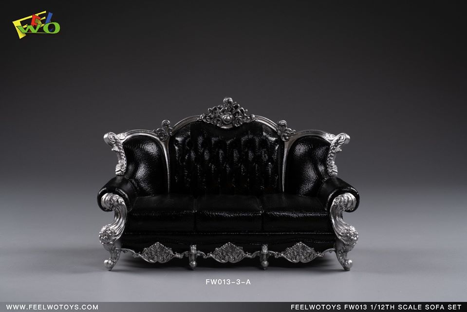 [สั่งจอง]FEELWOTOYS FW013 1/12 Scale Sofa set โซฟาสเกล 1/12 สามสีสามสไตล์